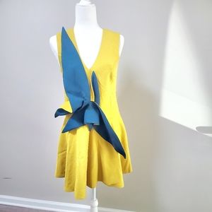 Ina Dress Mustard Green (size S,L)